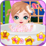 Baby care spa salon icon