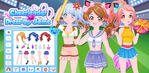 Cheerleader dress up game PC screenshot