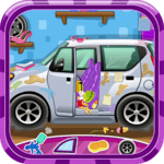 Clean up car wash icon