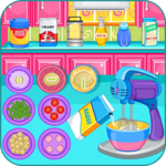 Cooking bubble candy pizza icon