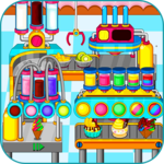 Cooking colorful ice cream icon