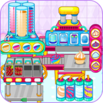 Cooking cupcakes factory icon