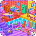 Doll house decoration game icon