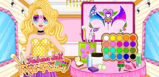 Fashion doll facial painting PC screenshot Fashion doll facial painting PC screenshot