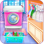 Olivia's washing laundry game icon