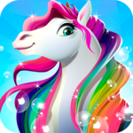 Rainbow Horse Caring 🐴 Pony Dress Up Beauty Salon icon