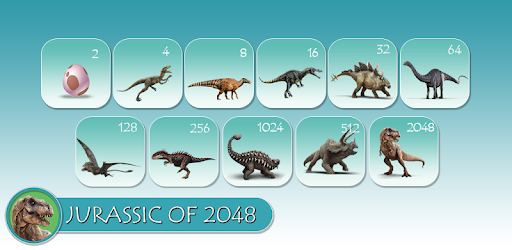 Jurassic of 2048 PC screenshot