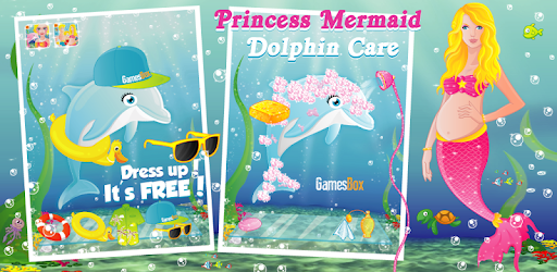 Sea Blue Dolphin Mermaid Care PC screenshot