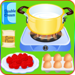 cook cake with berries games icon
