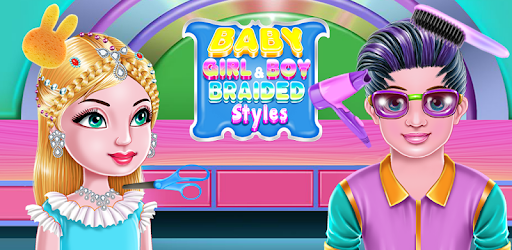 Little Girl and Boy Braided Hairstyles PC screenshot