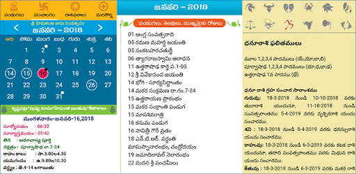 Telugu Calendar Panchang 2019 PC screenshot