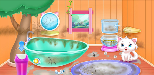 Kitty Kate Cleaning the House Tree PC screenshot Kitty Kate Cleaning the House Tree PC screenshot