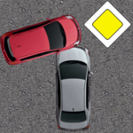 Driver Test Trainer : crossroads, signs, rules. icon