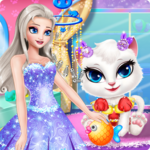 Princess Angela Clean up Cat 2 icon