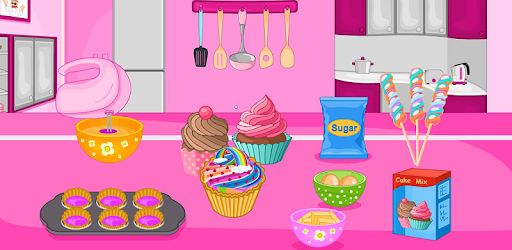 Bake multi colored cupcakes PC screenshot Bake multi colored cupcakes PC screenshot