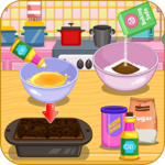 Cook a banana and chocolate bread icon