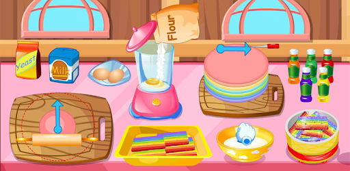 Cooking rainbow sugar cookies PC screenshot