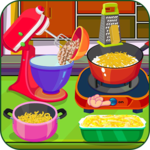 Cook homemade mac and cheese icon