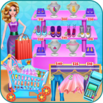 Shopping mall & dress up game icon