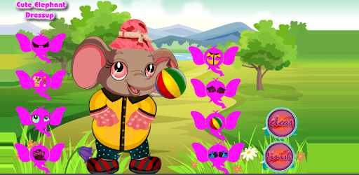Dress Up Cute Elephant PC screenshot