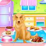 Cute Lady Labrador Caring icon