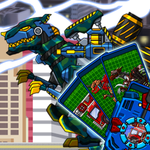 Transform! Dino Robot - T-Rex Soldier icon