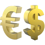 USA and Euro Coins icon