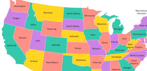 USA Capital Cities and Map PC screenshot