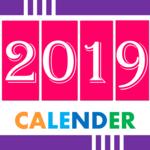 English Calendar 2019 icon