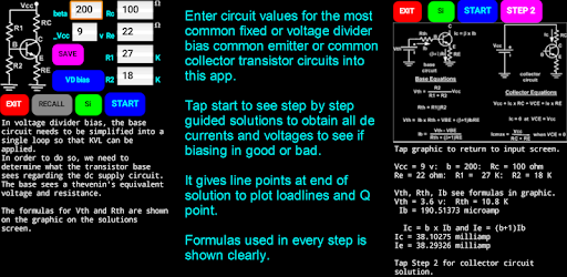 Trasistor Biasing Tutorial PC screenshot Trasistor Biasing Tutorial PC screenshot