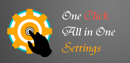 One Click Settings PC screenshot