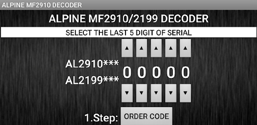 MF2910 Radio Code Decoder PC screenshot