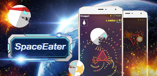 SpaceEater - pacman space plus alien shooter game PC screenshot