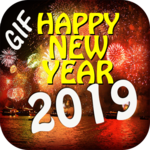 Happy New Year GIF 2019 icon