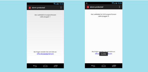 alarm protected Phone PC screenshot alarm protected Phone PC screenshot