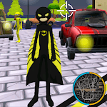 Bat Stickman Rope Hero Gangstar Crime for PC