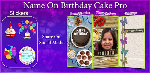 Photo On Birthday Cake - Cake with name and photo PC screenshot