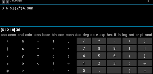 Calcscript PC screenshot Calcscript PC screenshot