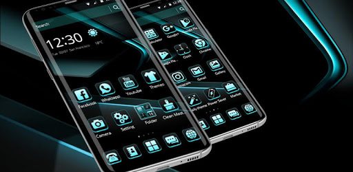 Black Cyan Simple Theme PC screenshot Black Cyan Simple Theme PC screenshot