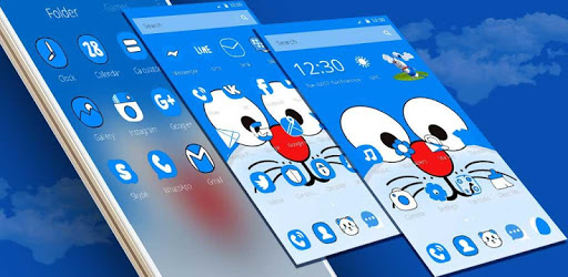 Blue Cat Wallpaper PC screenshot