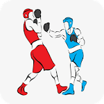 Boxing training to learn. icon