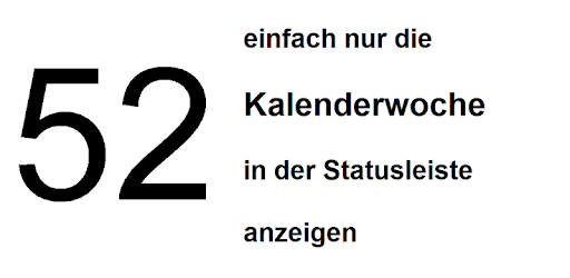 calendar week in status bar PC screenshot
