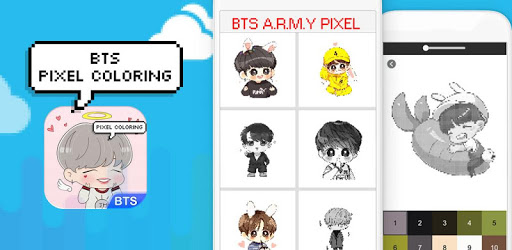 BTS Army Pixel - Number Coloring Books PC screenshot
