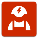 Mobile electrician icon
