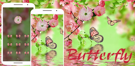 Butterfly pink aroma theme PC screenshot