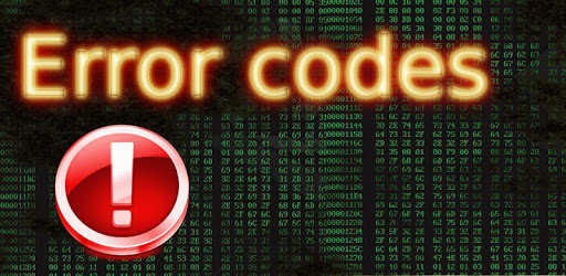 Error codes PC screenshot Error codes PC screenshot