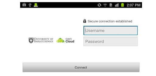 usask ownCloud PC screenshot usask ownCloud PC screenshot