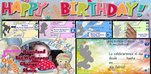Create birthday invitations PC screenshot