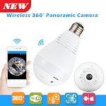 Panoramic CCTV Bulb Camera icon