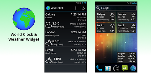 World Clock & Weather Widget PC screenshot World Clock & Weather Widget PC screenshot